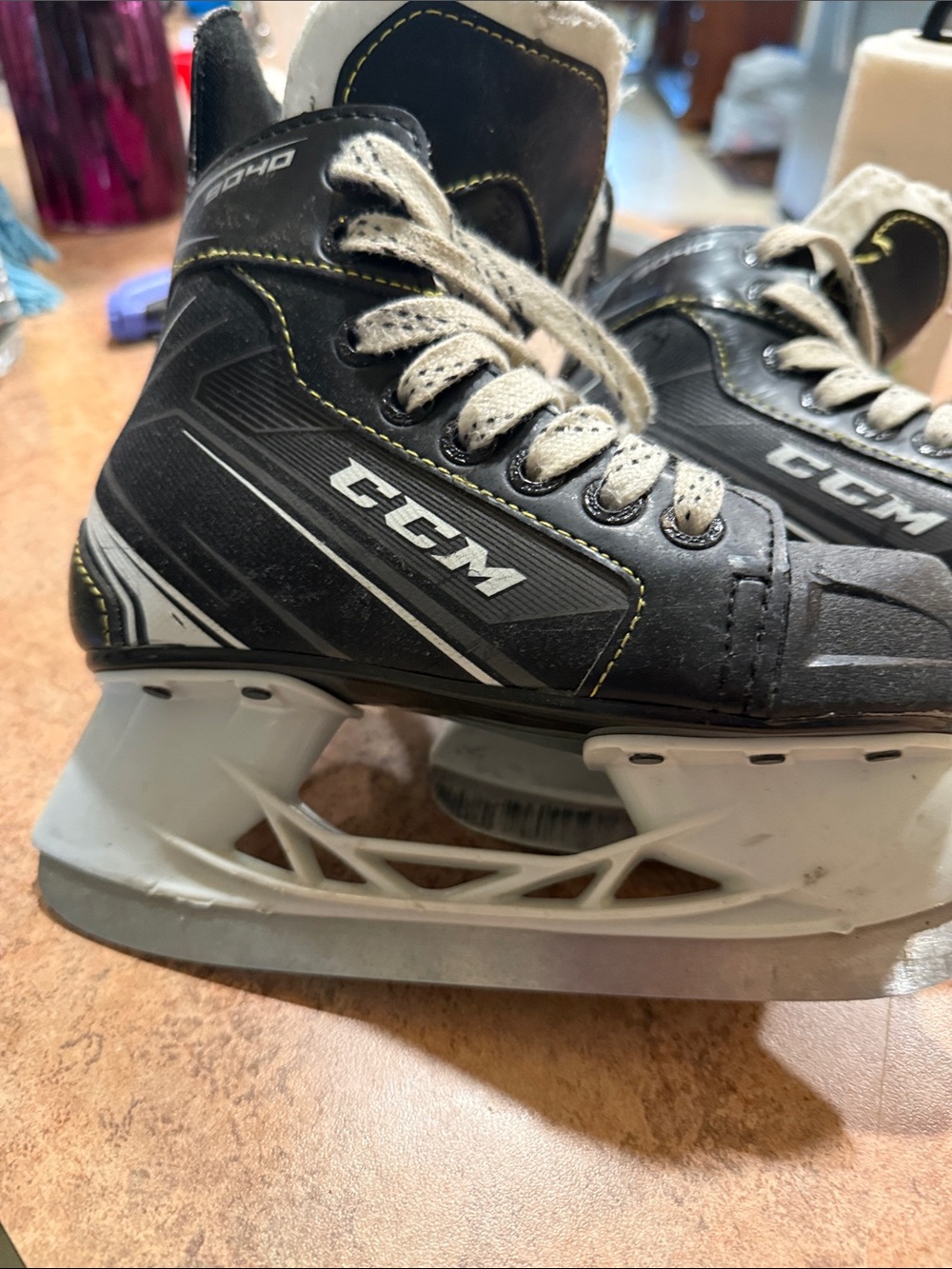 CCM Black and White Ice Hockey Skates